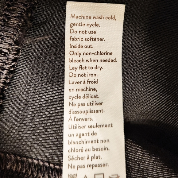 Spanx Faux Leather Leggings Black Women's Size Large - Picture 6 of 8